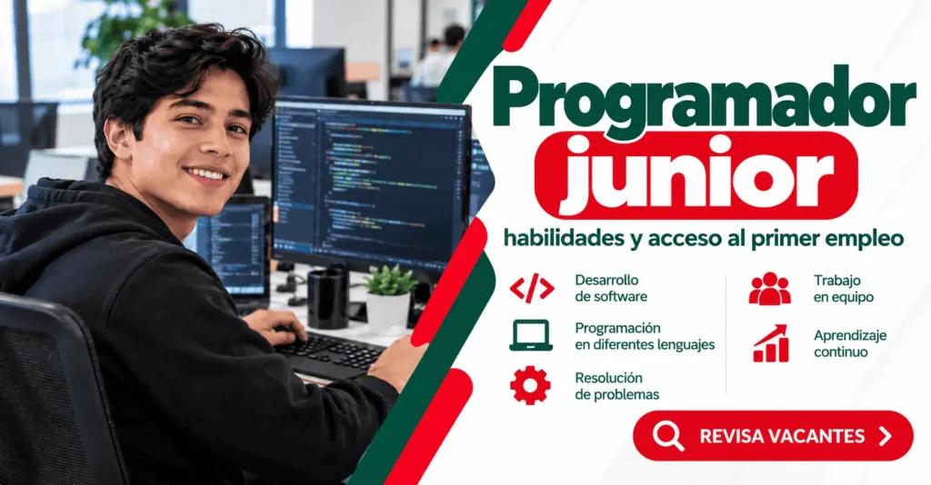 Programador junior: habilidades y acceso al primer empleo