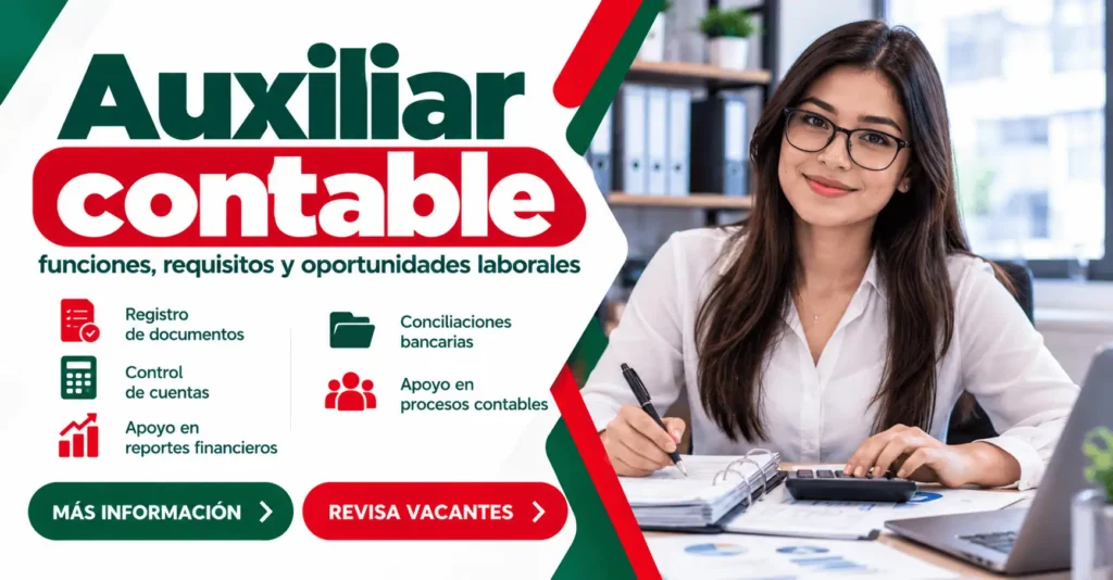 Auxiliar contable: funciones, requisitos y oportunidades laborales