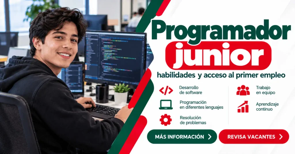 Programador junior: habilidades y acceso al primer empleo