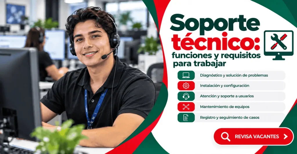 Soporte técnico: funciones y requisitos para trabajar